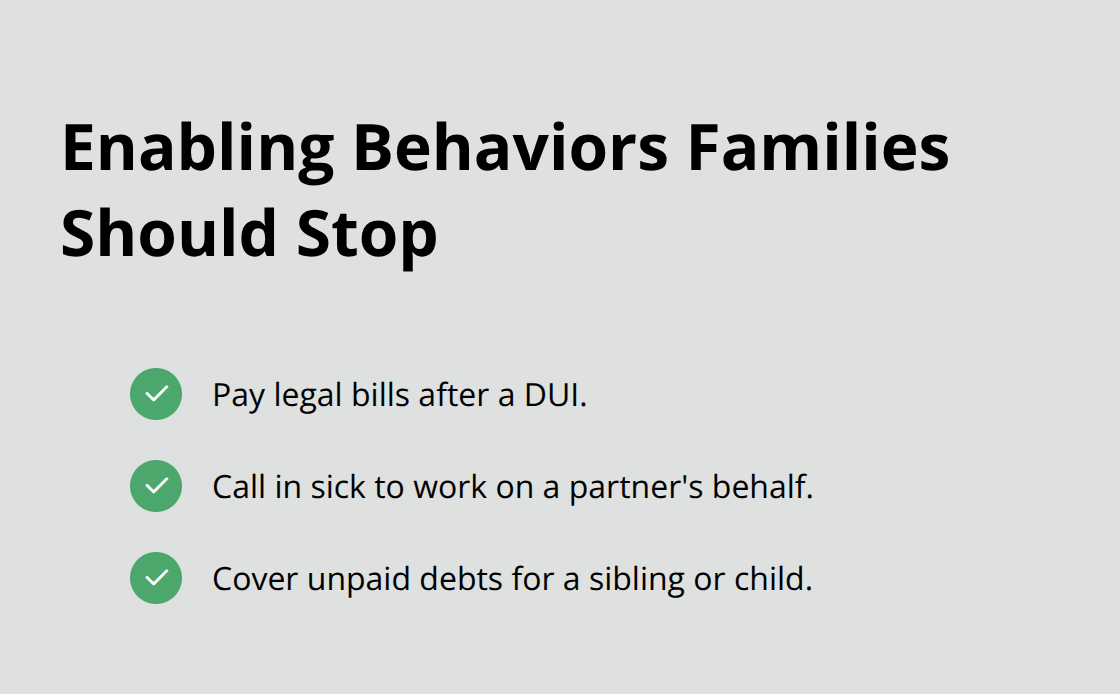 Three common enabling behaviors families should stop to support recovery - family therapy for addiction recovery