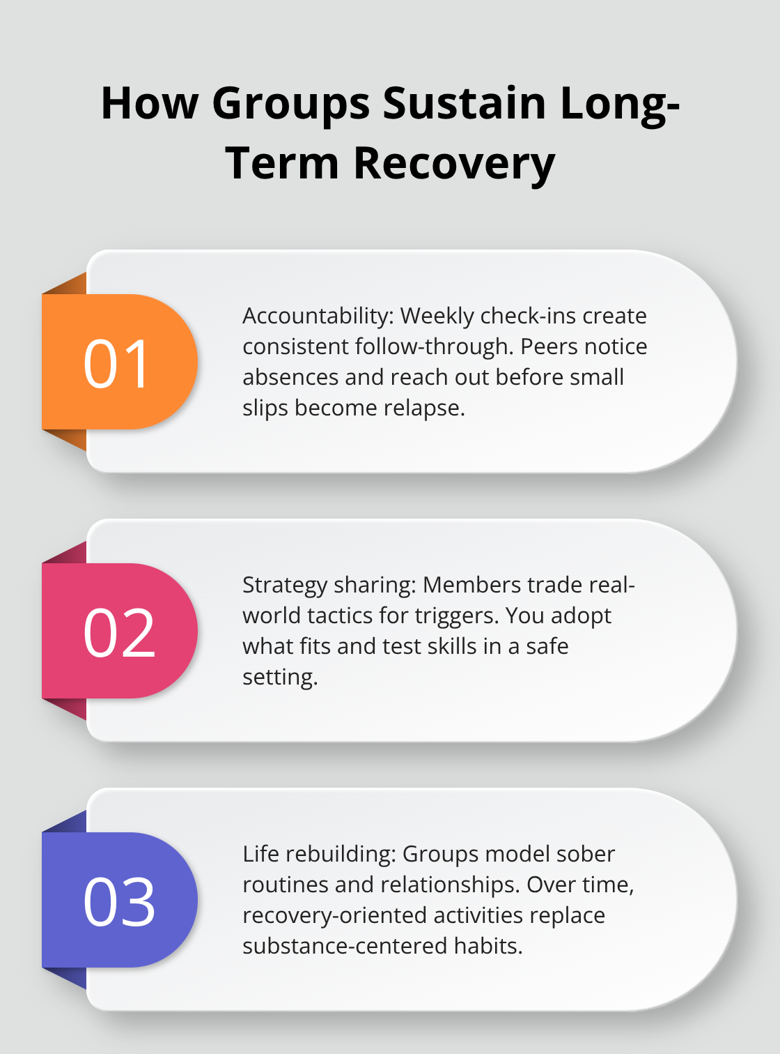 Three core ways group therapy supports long-term sobriety. - group therapy options addiction