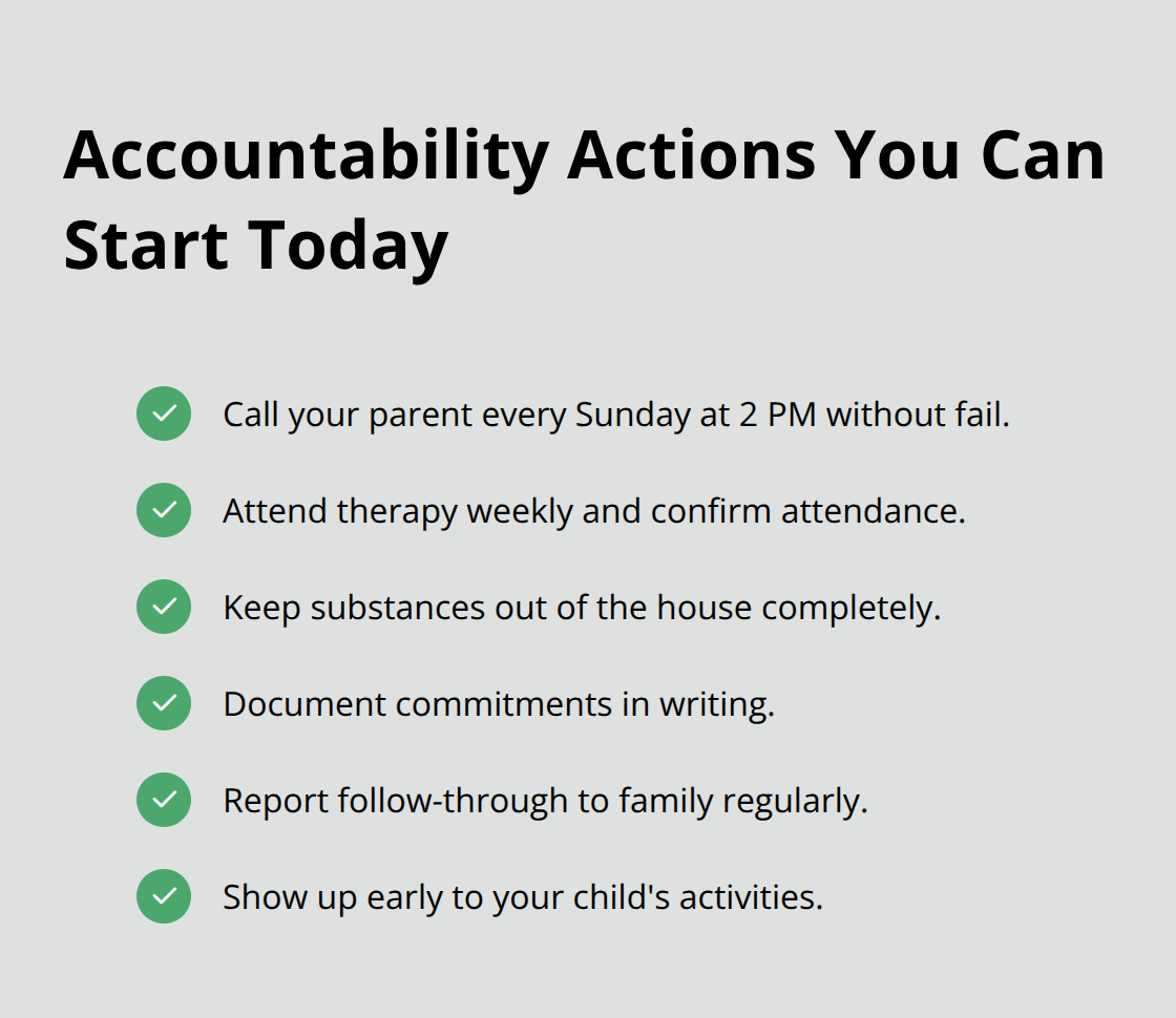 Practical commitments that demonstrate accountability during recovery
