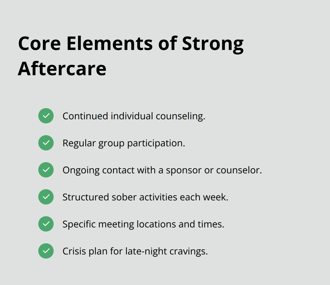 Checklist of essential aftercare components that sustain long-term recovery - success rate of addiction treatment